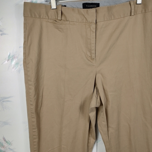 Talbots Curvy Tan Capri Pants 16 - Picture 2 of 10